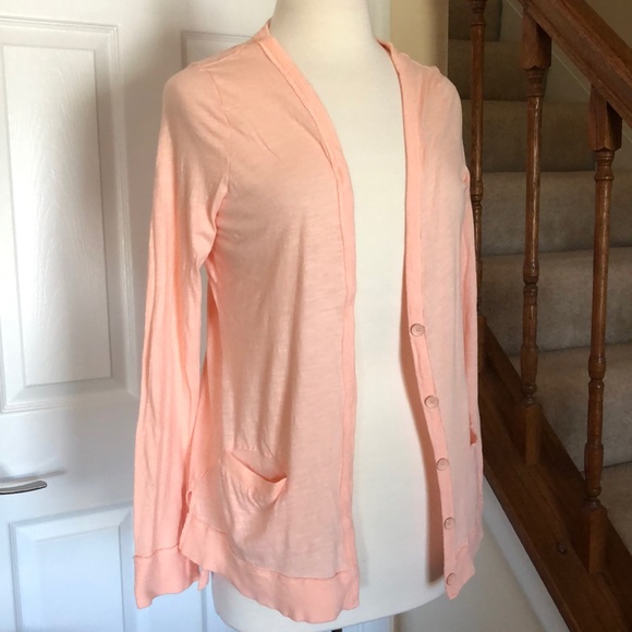 American Eagle Outfitters Sweaters - American Eagle peach button cardigan